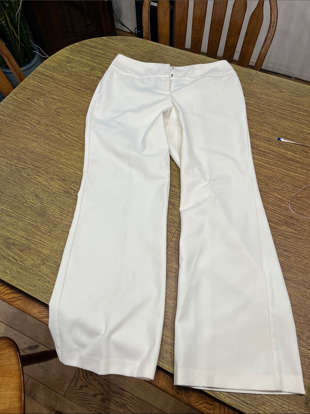 New York & Company Ivory Dress Pants